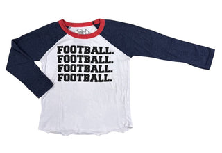 Chaser Graphic Baseball Tee with "Football", 6 years