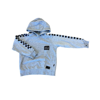 Munster Grey Pullover Hoodie Thrills, Chills, Spills Graphic, 5 years