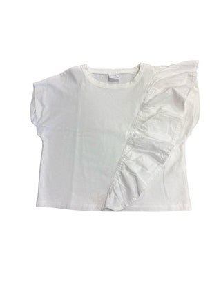 Zara White T-Shirt with Over Layer, 8-9 years
