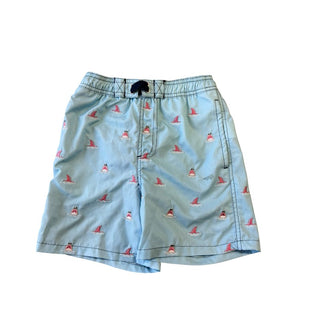 Shade Critters Blue Swim Shorts with Sailboats, 6 years