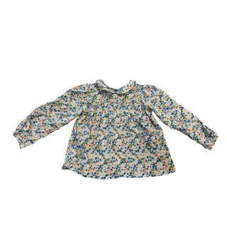 Petits Vilains Floral top w/peter pan collar, 6-7 years