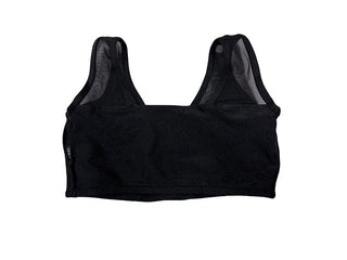 Tiger Friday Black Sports Bra with Mesh Details, XL