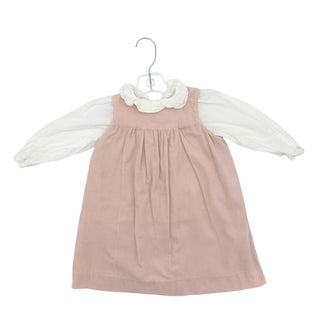 Bonpoint Pink Dress with White Undershirt, 3 years