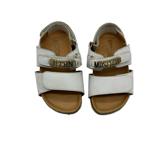 Moschino White Velcro sandals, Eu 24