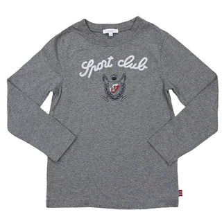 Jacadi Grey Sport Club Longsleeve Tee, 8 years
