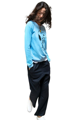 Free City love raglan snoopy blue-orange, womens xs