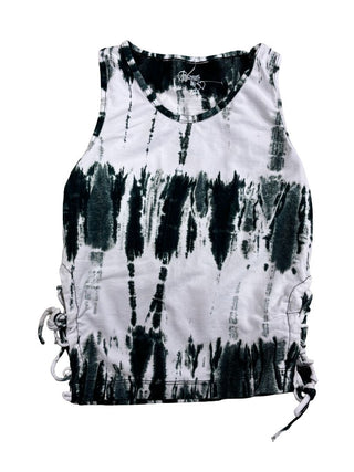 Flowers by Zoe Tie-Dye Tank with Laced-Up Details, small