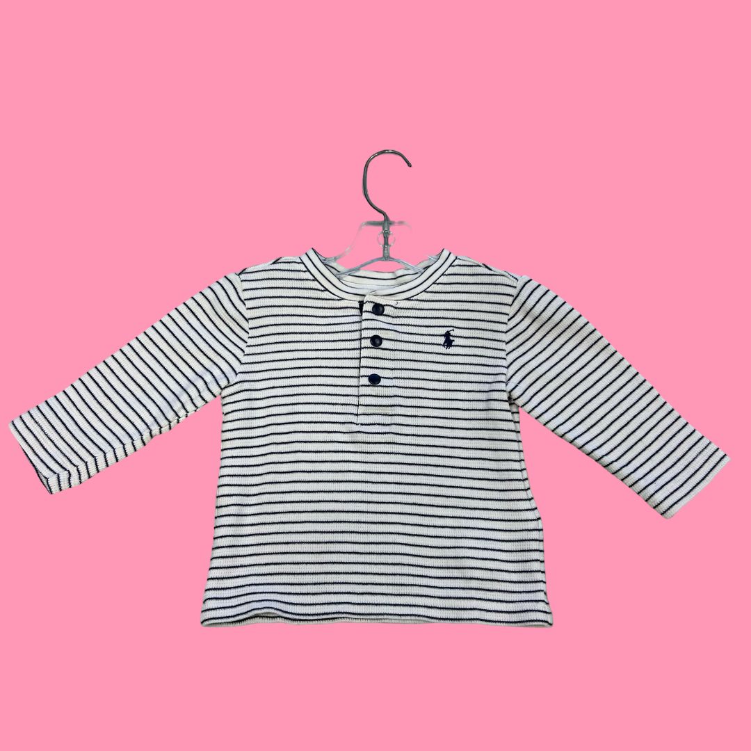 Ralph Lauren Striped long sleeve, 12m