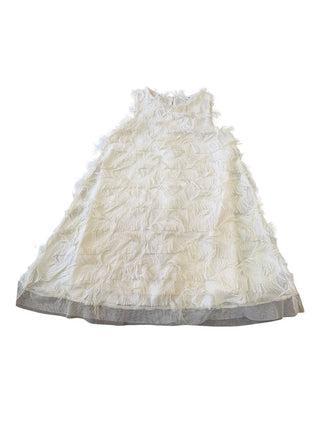 H&M White Dress with Threads and White Lace at Bottom, 9-10 years