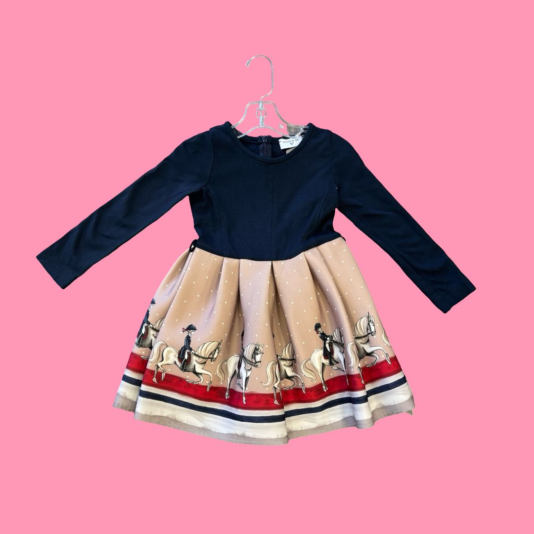 Monnalisa horses dress, 4 years