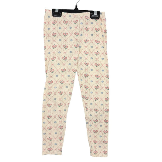Konges Slojd baby pink floral leggings, 5-6 yearsyears
