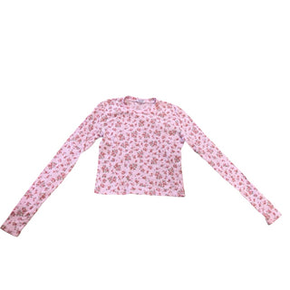 Firehouse Pink floral long sleeve, Small