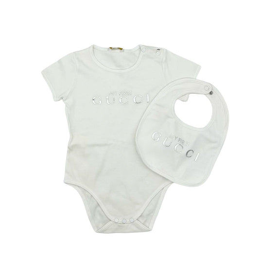 Gucci My First Gucci onesie/bib set, 18 months