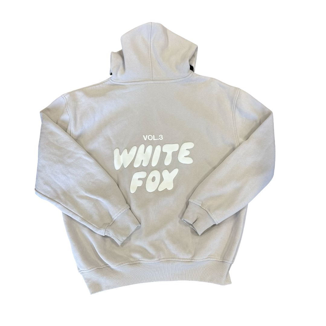 White Fox Beige Sweatshirt, small/medium