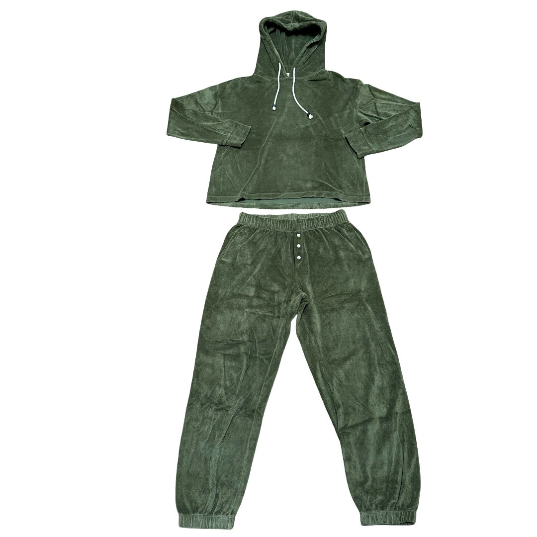 Green Donni Sweater and sweatpants terry set, Women’s medium