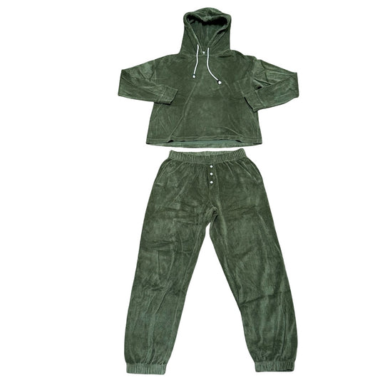 Green Donni Sweater and sweatpants terry set, Women’s medium
