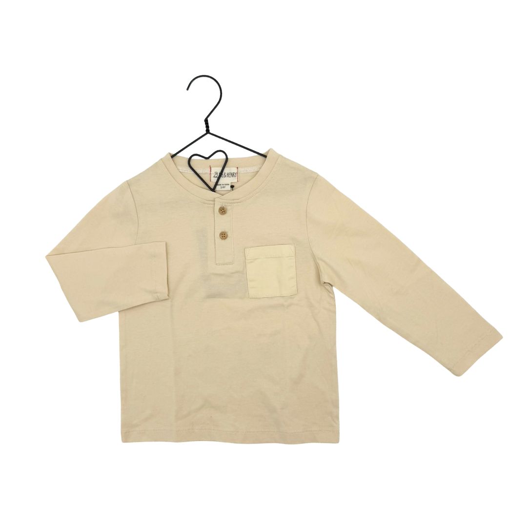 Me & Henry Cream/Yellow Long Sleeve New with Tags, 3-4 years