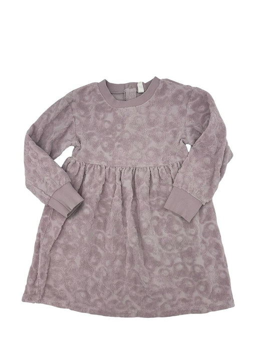 Hux lavendar terry cloth bear dress, 6 years