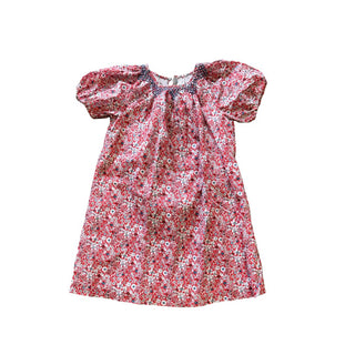 Jacadi Red Floral Bubble T-Shirt Sleeve Dress, 8 years