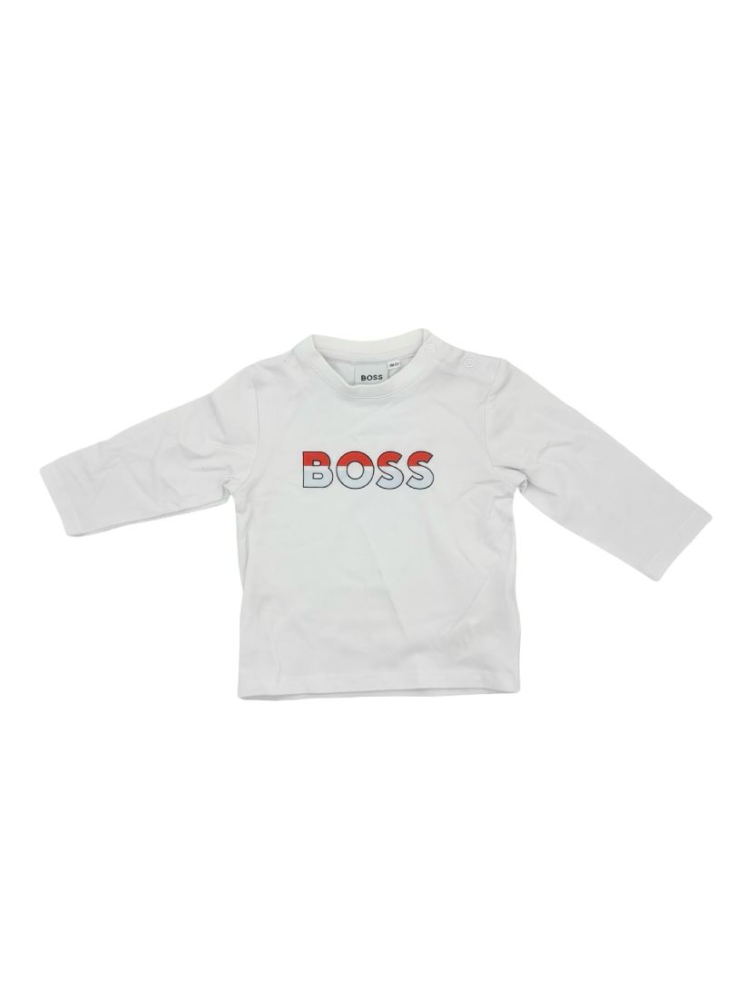 Hugo Boss White Long Sleeve Shirt, 9 months