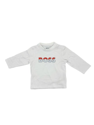 Hugo Boss White Long Sleeve Shirt, 9 months