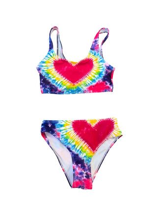 No brand Rainbow tie dye bikini, 8 years