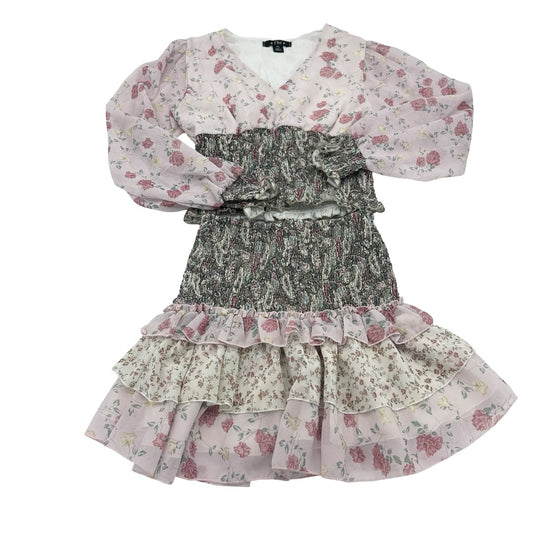 Flowers by Zoe Floral top and skirt set, X- large (10-12 years)