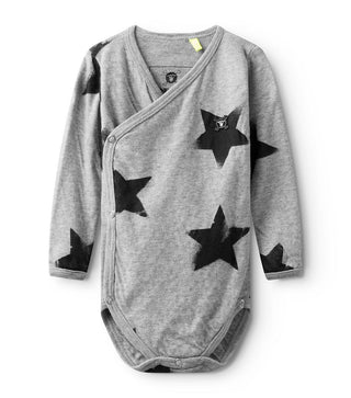 Nununu Soft Faded Star Envelope Onesie New with Tags, Newborn